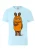 LOGOSHIRT Shirt  lichtblauw / donkerbruin / oranje / zwart