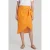 ARKET Lima Wrap Linen Skirt Orange