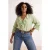 Trendyol Curve Dames Groen Effen Lang Getailleerd Grote maten Blouses