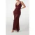 GUESS Marciano By  Milana Sequin Gown Dark Jam Red Multi