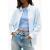 Tommy Hilfiger Tjw Relaxed Linen Shirt Light Powdery Blue/stripe