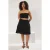 Trendyol Curve Dames Zwart Effen Kort / Mini Ruchezoom Grote maten Rokken