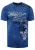 Olie-gewassen T-shirt met knoopjes aan de zijkant en prints