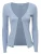 Influencer Gebreid vest  lichtblauw