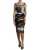 Patchwork Print Jersey Sheath Jurk