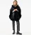Poncho-cape met nepbontafwerking