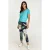 Legging met bladerprint