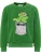Carlo Colucci Sweatshirt ‘Defabianis’  lichtgrijs / appel / lichtgroen / zwart