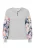 MIMO Blouse ‘Fashion Look’  navy / grijs gemêleerd / abrikoos / wit