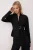 TRENDYOLMİLLA Dames Zwart Effen Lang Regular fit Overhemden