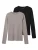 TWO SOON Shirt  grijs / zwart