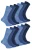 IOMI – 12 stuks naadloze bamboesokken voor diabetischei – Marineblauw