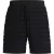 Hugo Heren Katoenen Gestreepte Relaxed Fit Casual Shorts (Zwart)