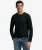 Klassiek Katoen Linnen Longsleeve Shirt Black