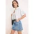 TRENDYOLMİLLA Dames Wit Effen Kort Relaxed fit Jassen