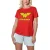 Wonder Woman T-shirt voor dames ter ere van Moederdag (Rood)