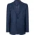 Ted Baker Herenpakjasje met geruite stof en V-hals (Donkerblauw)