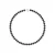 Rank ketting PRINCESS zoetwaterparels Round 6-7 mm Sluiting Black Luxury White Gold