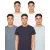 Duck and Cover Heren Demtare Effen T-Shirt (Set van 5) (Veelkleurig)