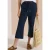 3/4-broek met Wide Leg pijpen van mousseline