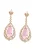 faina Oorbellen  rose-goud / rosa / transparant