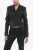 Cropped Fit BLING Denim Jack met Strass in Zwart