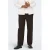 ONLY & SONS ONSSINUS loose casual broek met linnen donkerbruin