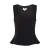 WE Fashion peplum top zwart