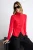TRENDYOLMİLLA Dames Rood Effen Lang Getailleerd Vesten