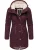 Ragwear Winterparka ‘Canny’  rood / wijnrood