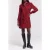 The Kooples Long-sleeved Short Dress W A Button-in High Neck Black – Red