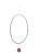 IZIA Ketting  rood / zilver