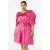 Zizzi gebloemde midi jurk Plus Size – roze