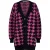 EsQualo Cardigan Houndstooth Jacquard Black / Pink