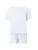 Hunkemöller Korte pyjama ‘Daisy’  pastelblauw / lichtblauw / groen / wit