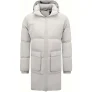 Local Fanatic Lange gedateerde puffer parka jas met afneembare capuchon 3361