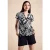 Street One Dames T-shirt blouse met print in Zwart