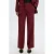 Selected wide leg casual broek – donkerrood