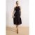 TRENDYOLMİLLA Dames Zwart Effen Midi Mouwloos Stijlvol/Avond Skater Jurken