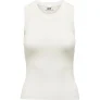 Jacqueline de Yong Jdyaya solid tank top knt off-white