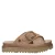 Warmbat Australia suède slippers met plateauzool zand