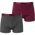 Lonsdale Boxershorts voor heren (Set van 2) (Roest/Kool)
