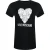 Love Moschino T-shirt Met Hartjesprint In Zwart