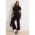 Trendyol Curve Dames Zwart Effen Hoge taille Grote maten Jeans