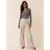 Geplooide V-hals jersey top
