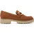 Tamaris Dames Cognac Tan Bruine Leren Loafers Slip-On Platform Schoenen