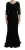 Kanten Lange Jurk Slim Fit Ronde Hals