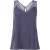 French Connection Crepe Light Lace Trim Vest Blue