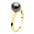 Ring Echte Gekweekte Tahiti Parel Rond 7,5-8 mm – Geel Goud
