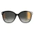 Jimmy Choo Cateye dames zwart grijze gradiënt gouden spiegel peg/f/s